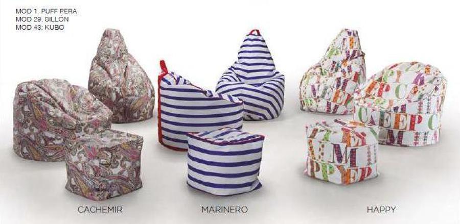 Puffs amoldables juveniles.