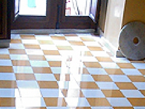 puido y vitrificado de baldosa hidraulica