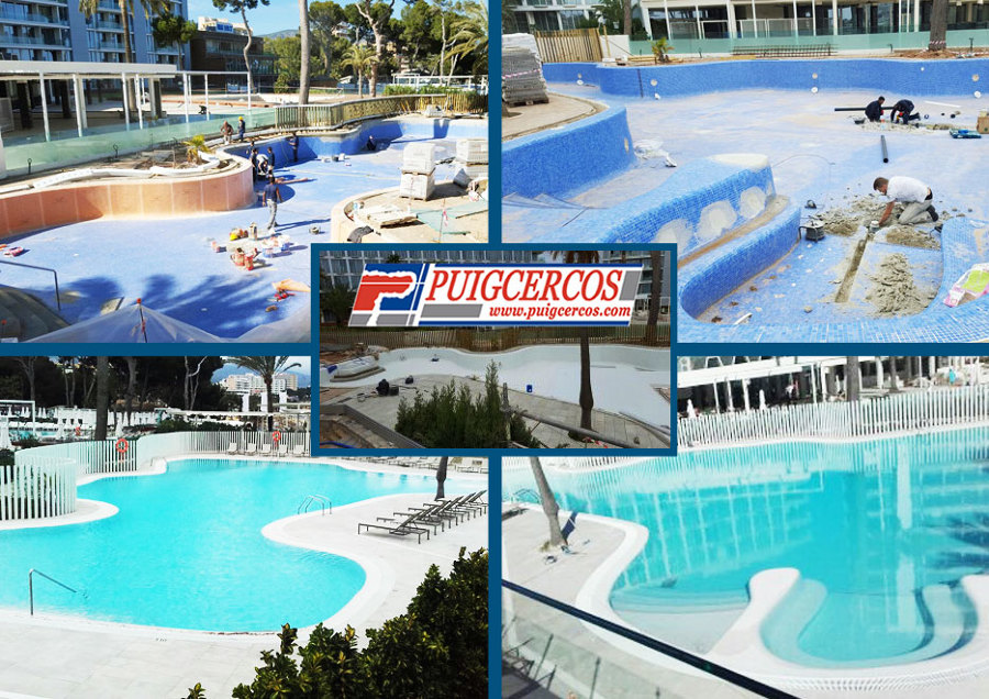 Restauración de piscina.