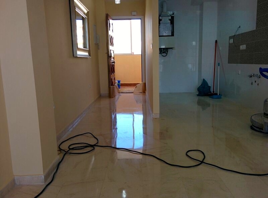 Pulido piedra caliza.