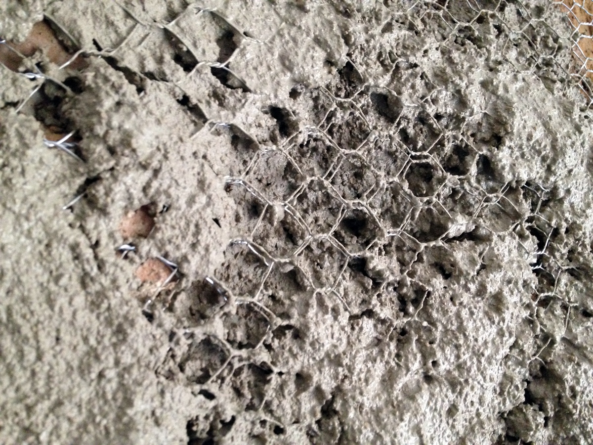 REBOZADO CON TELA METÁLICA