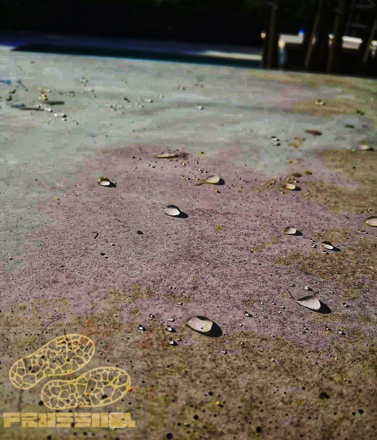 Pavimento de hormigón protegido