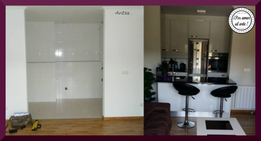 Antes y después cocina