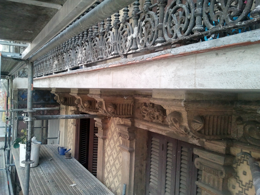 Reestauració façana catalogada a Barcelona