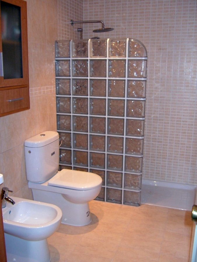 Reforma baño con pavés.