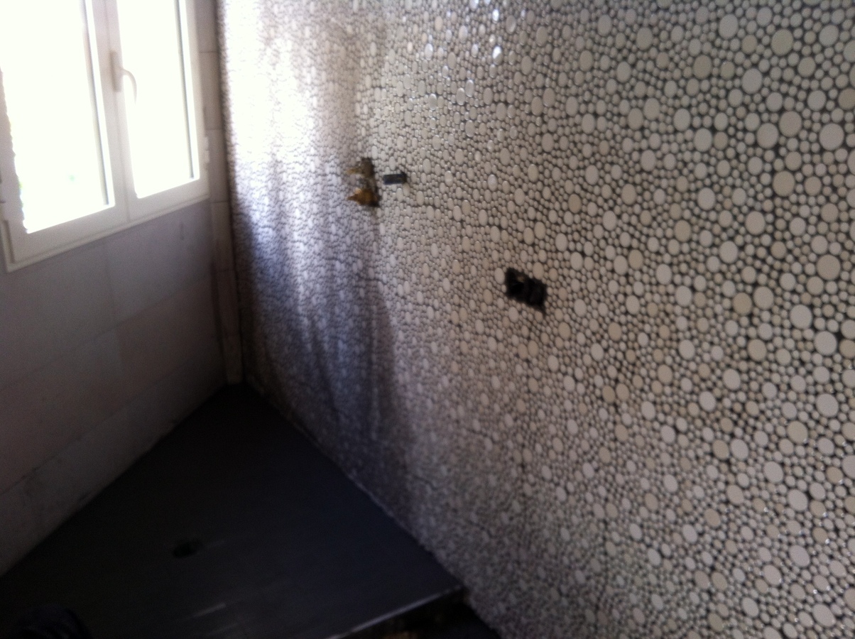 reforma baño con plato ducha de obra