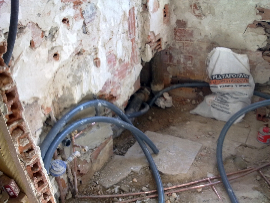 Reforma baño - sustitución fontaneria