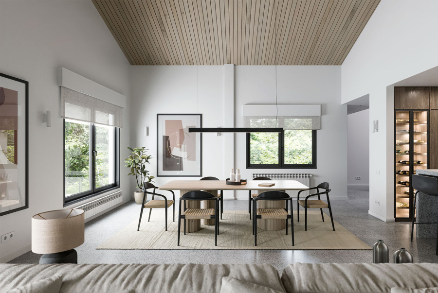 Salón comedor reforma integral en Gijón