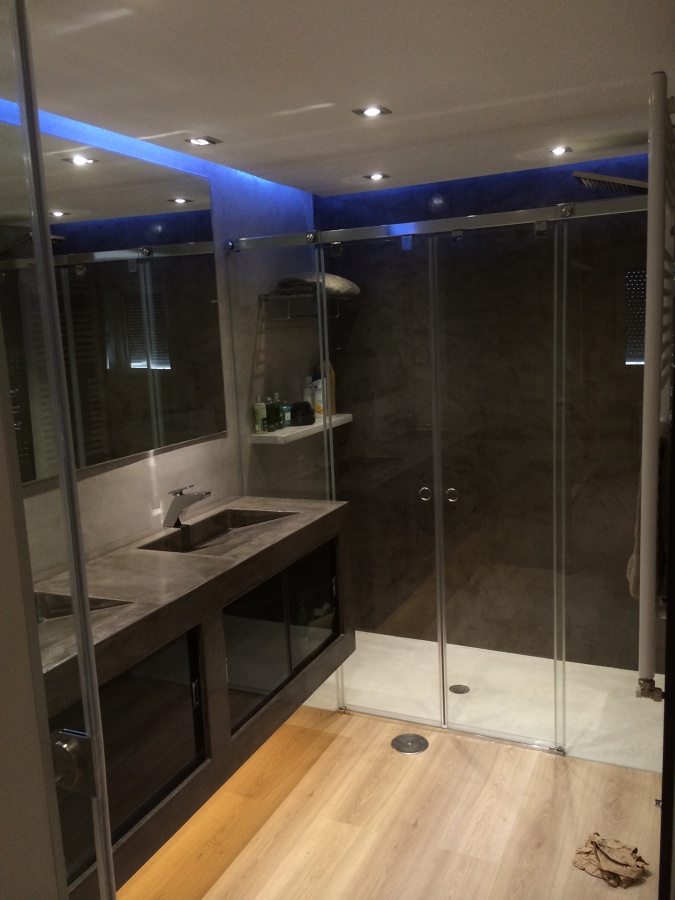 Reforma con microcemento 