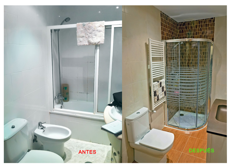 Reforma de baño (Antes y después)