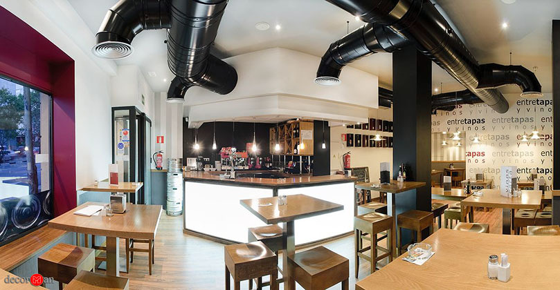 Reforma de bar, restaurante en madrid. Entretapas y vinos