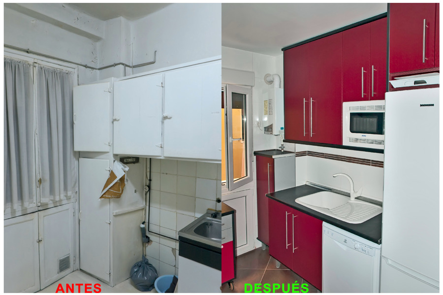 Reforma de cocina (Antes y después)
