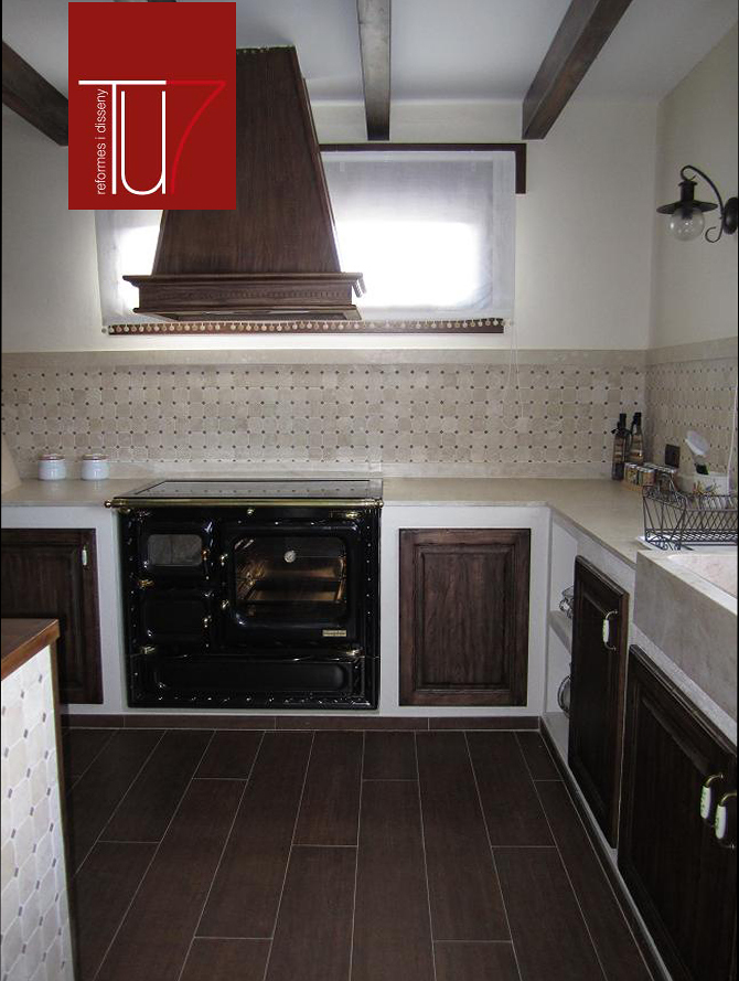 reforma de cocina rústica