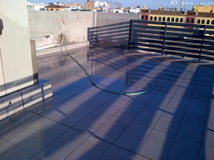 Reforma de cubierta no transitable en transitable.