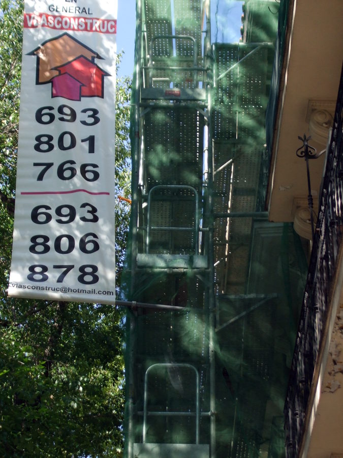 reforma de Fachada en C/ Paseo de Extremadura 58