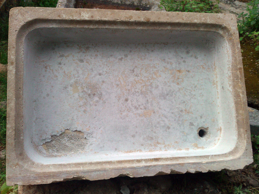 reforma de pica con microcemento (antes )