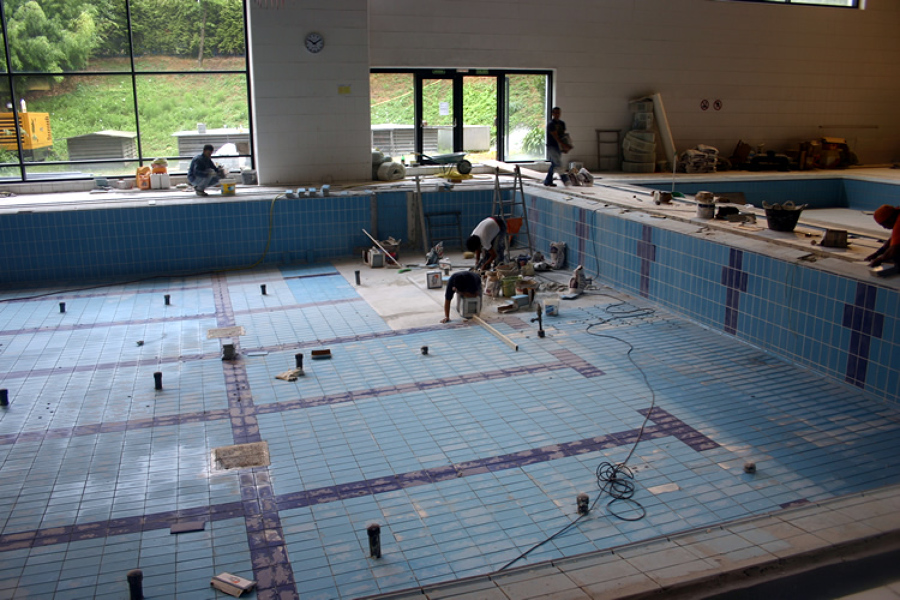 Reforma de piscina cubierta