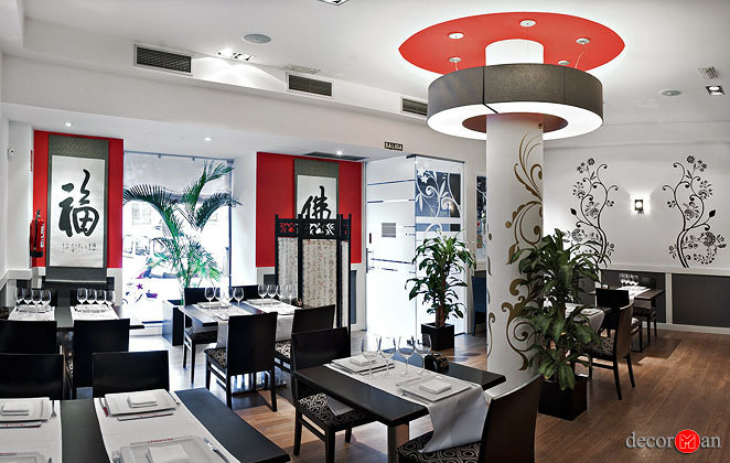 Reforma de restaurante asiático en madrid. Restaurante Jinode