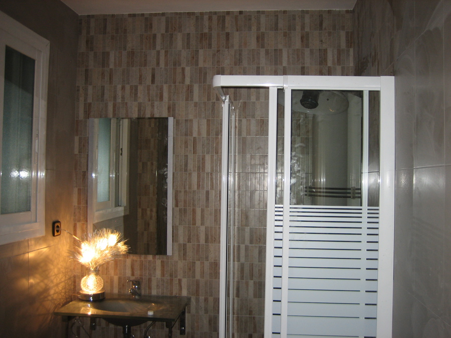 reforma del baño acabada