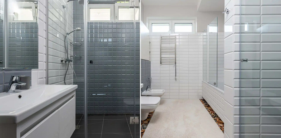 Baño reformado con acabados modernos y prácticos