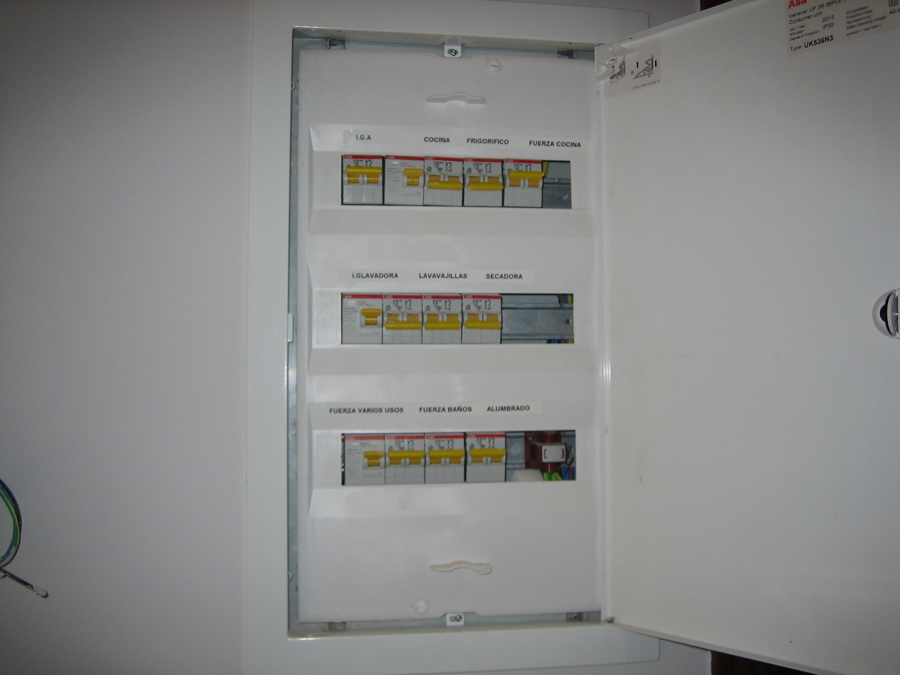 Reforma vivienda cuadro eléctrico e instalación nueva.