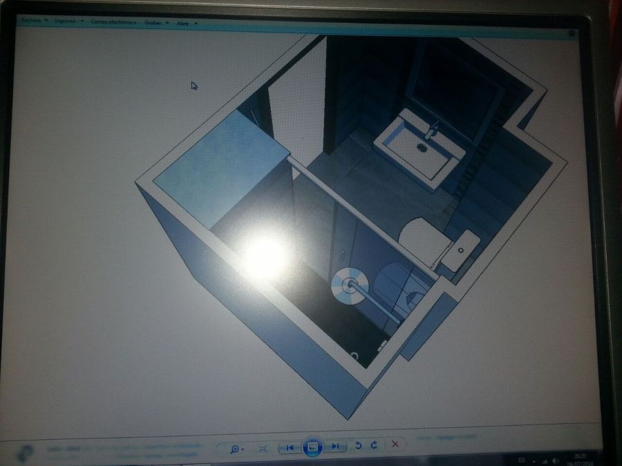 reforma wc proyecto 3d