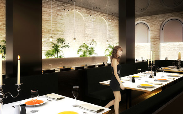 Reforma y propuesta de Decoración de restaurante en Toledo.