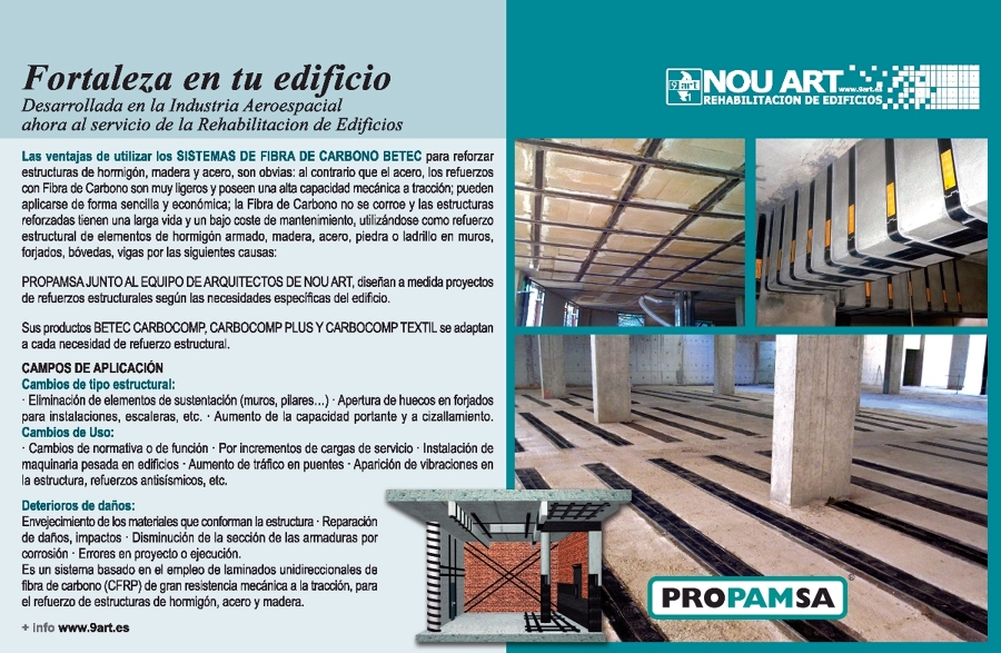Rehabilitación de estructuras mediante fibra de carbono