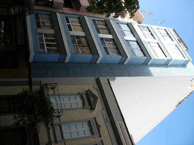 rehabilitación de fachada en Leon y castillo"Edificio azul"