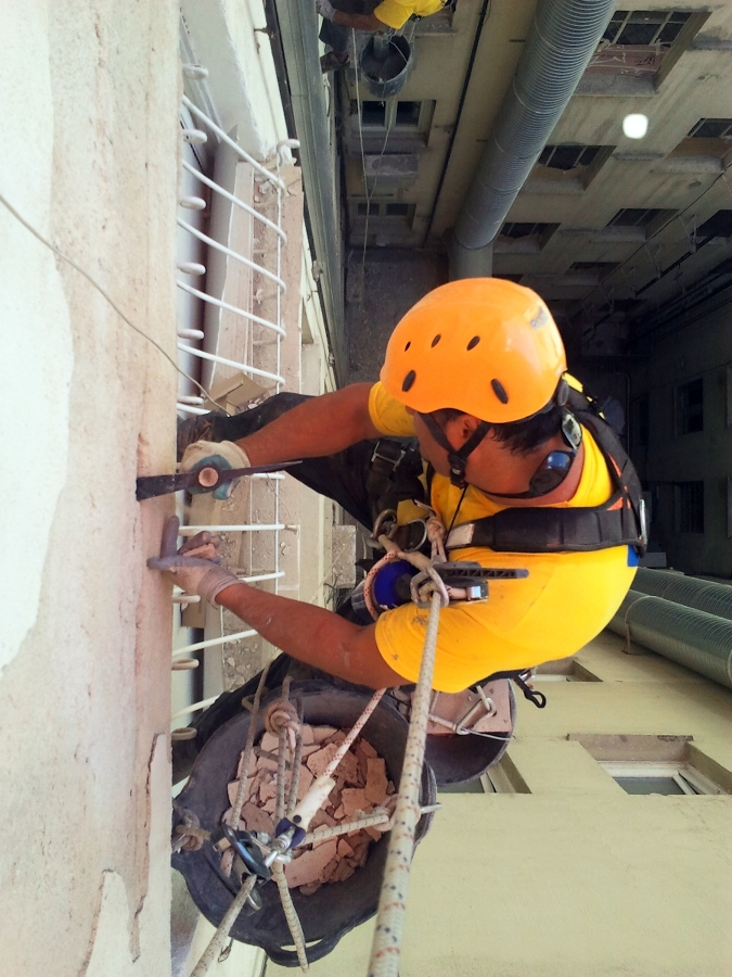 REHABILITACION DE PATIO INTERIOR EN CALLE SERRANO MADRID