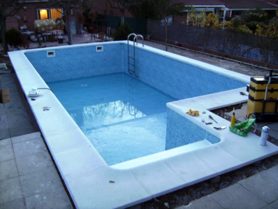 Rehabilitación piscina con lámina armada Alkorplan 3000