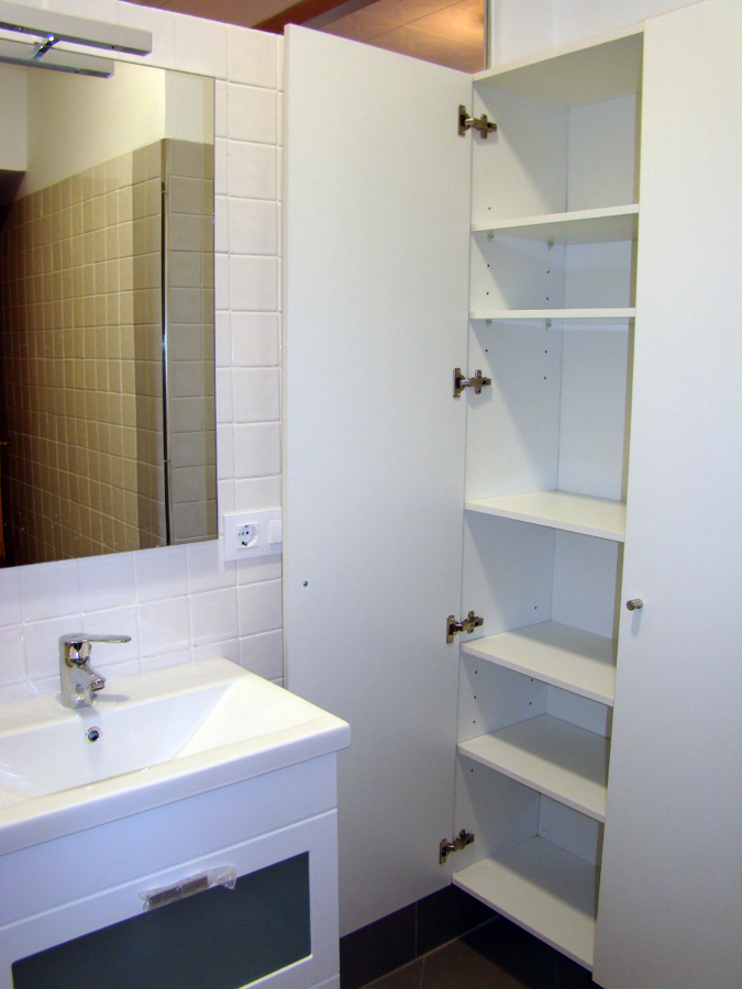 REHABILITACION VIVIENDA RUZAFA: ARMARIO BAÑO