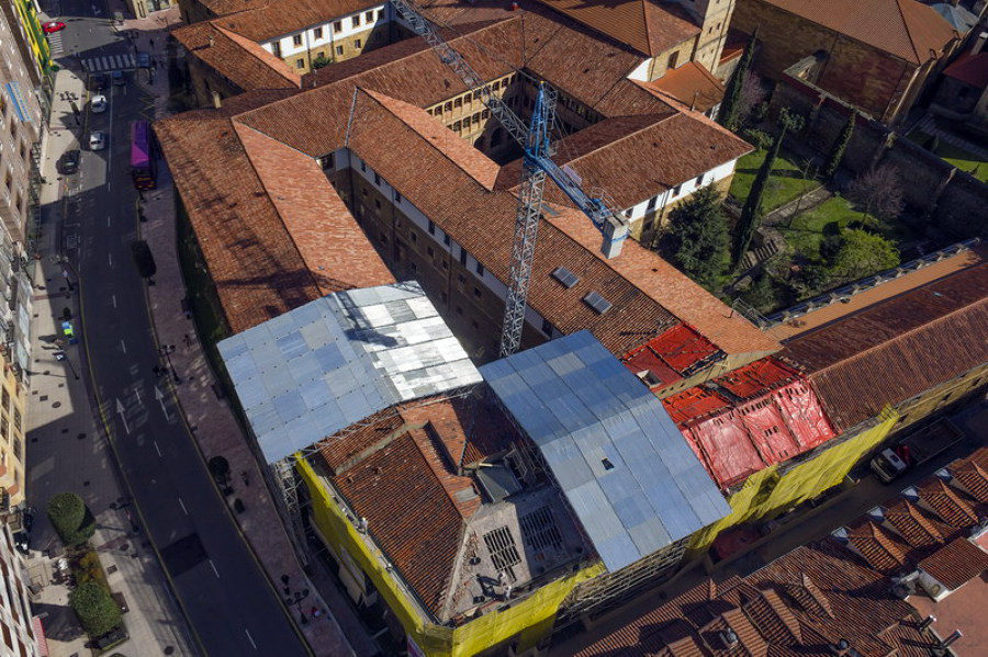 Renovación de cubierta Monasterio de San Pelayo de Oviedo (Asturias)