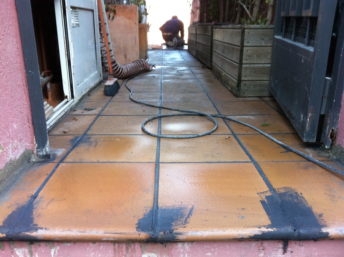 Reparación humedades en terraza