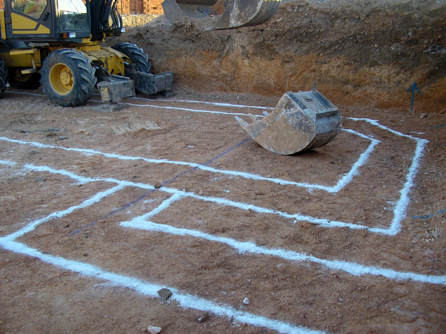replanteo de cimentacion