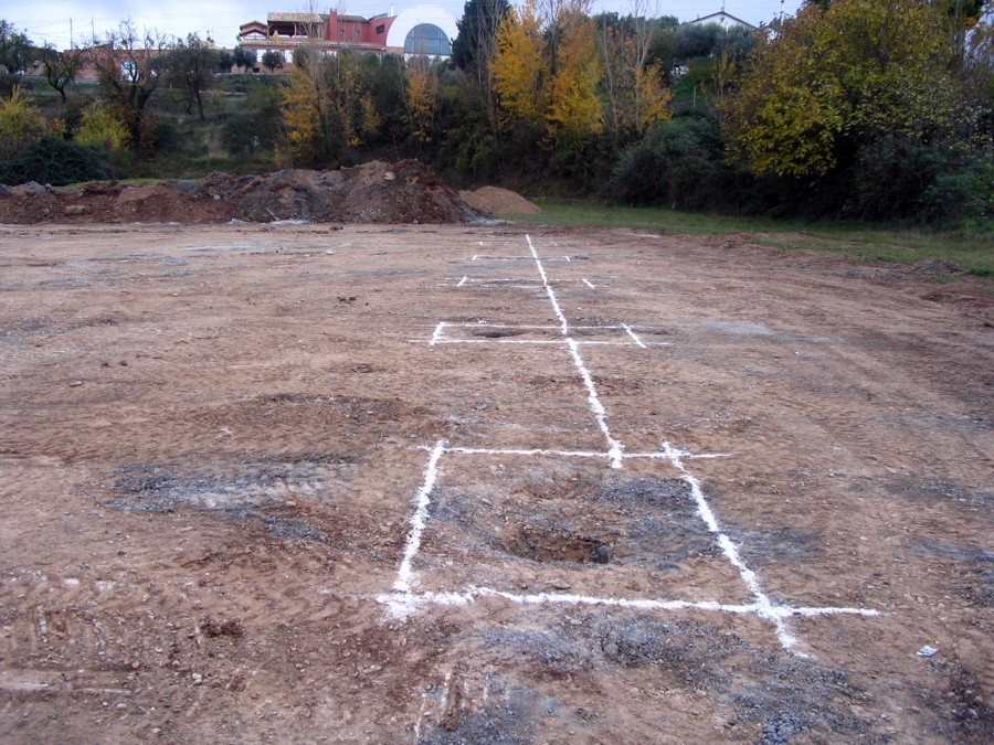 Replanteo de cimentaciones