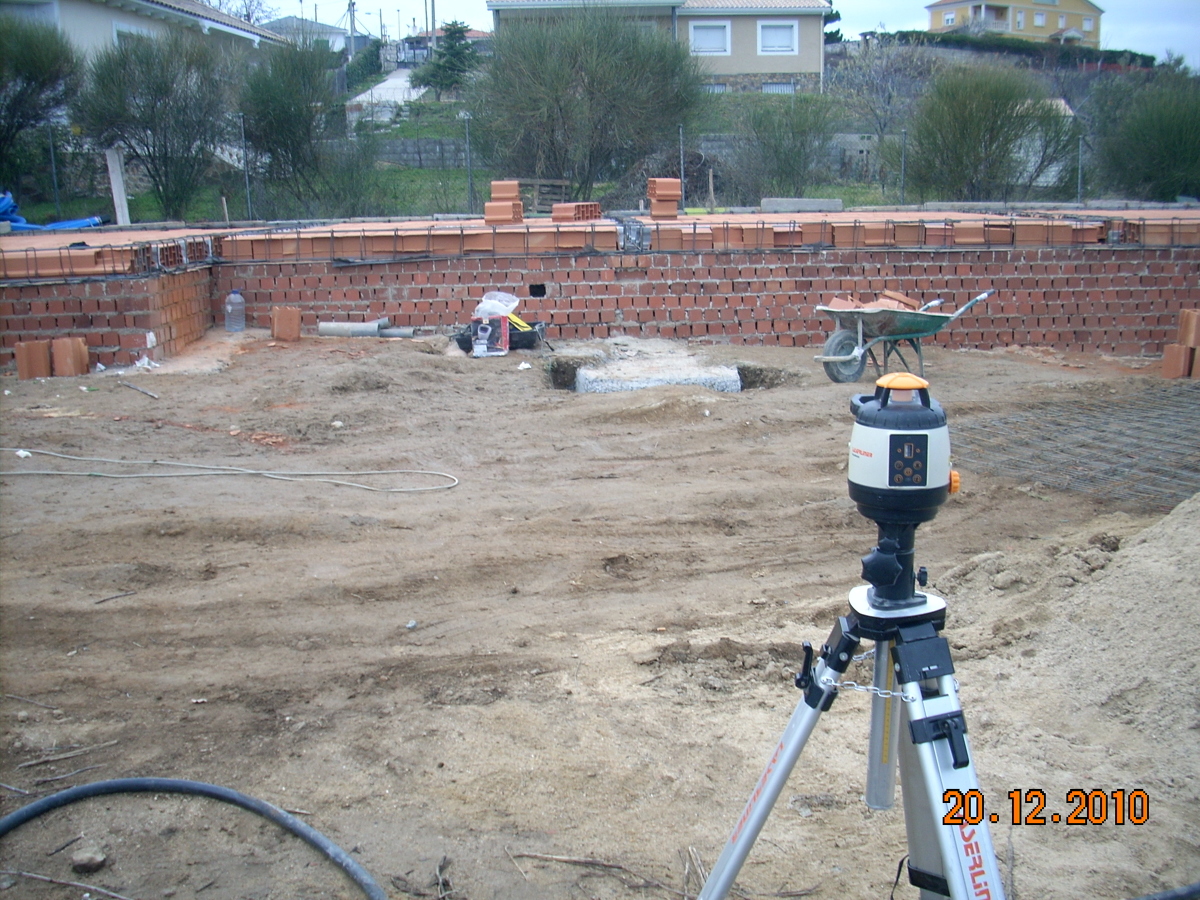 replanteo forjado y nivelado laser