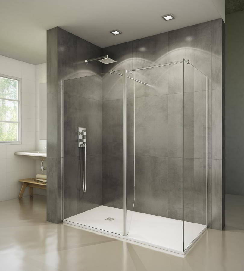 Mamparas de ducha cristales fijos