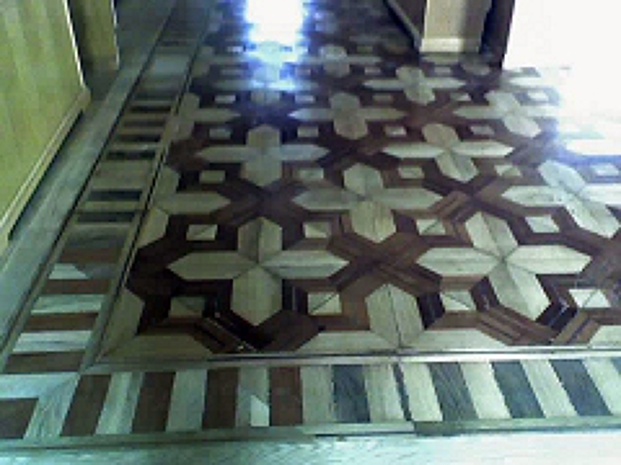 restauración de parquet en salón noble 