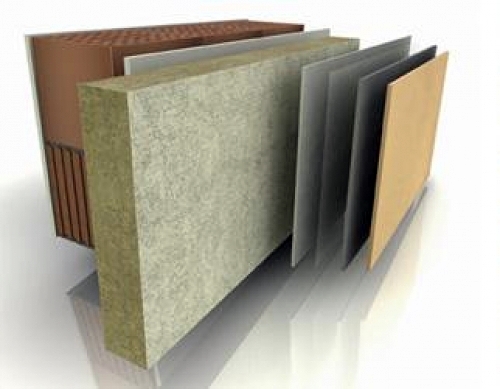 Revestimiento de pared con aislantes