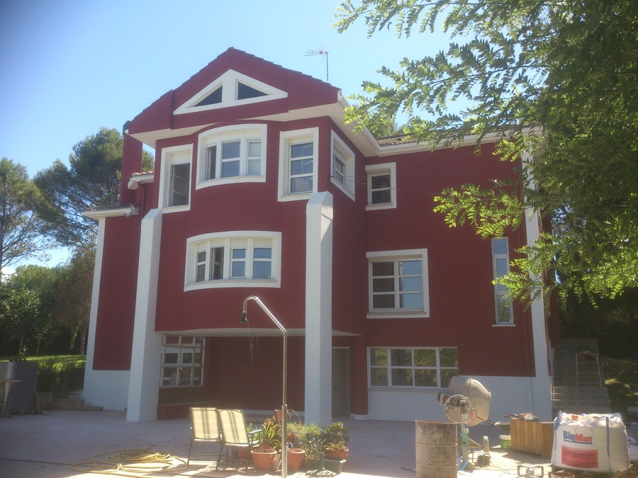 revestimiento fachada vivienda particular