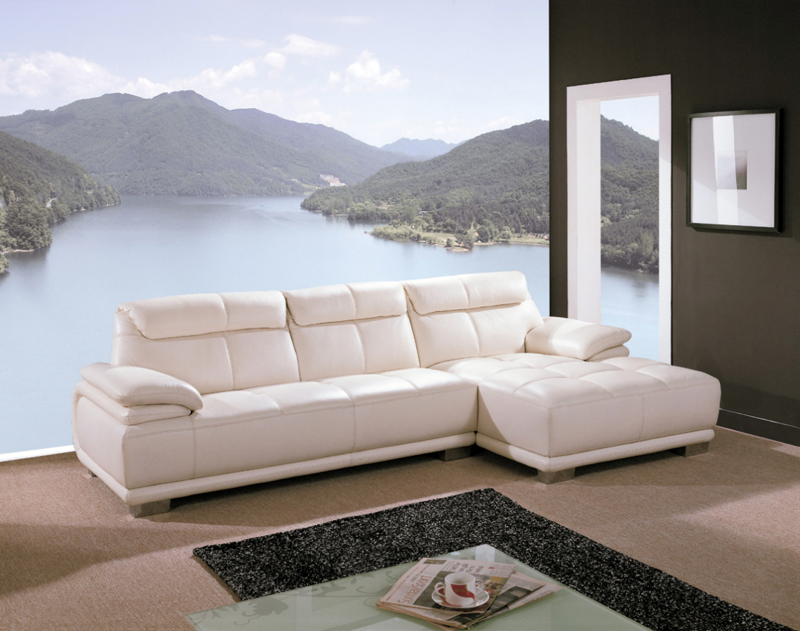 Rinconera piel blanca 