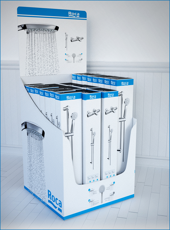 Render 3D Box palet Roca