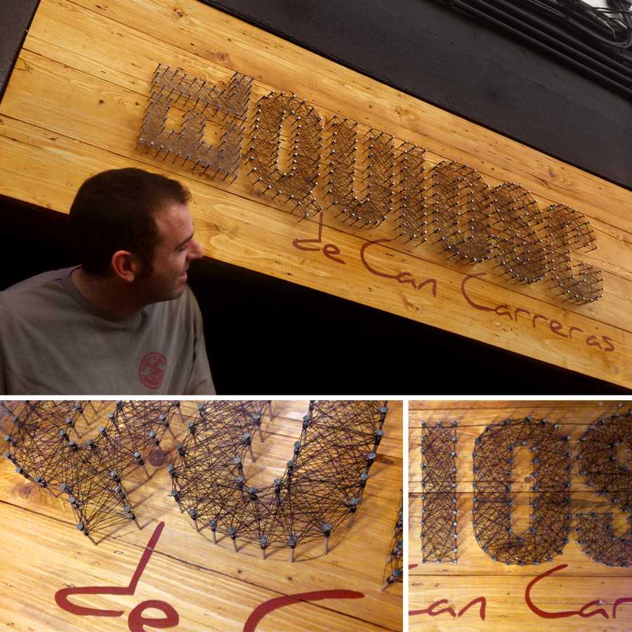 Rótulo para fachada de Restaurante Hamburguesería El Quiosc de Can Carreras