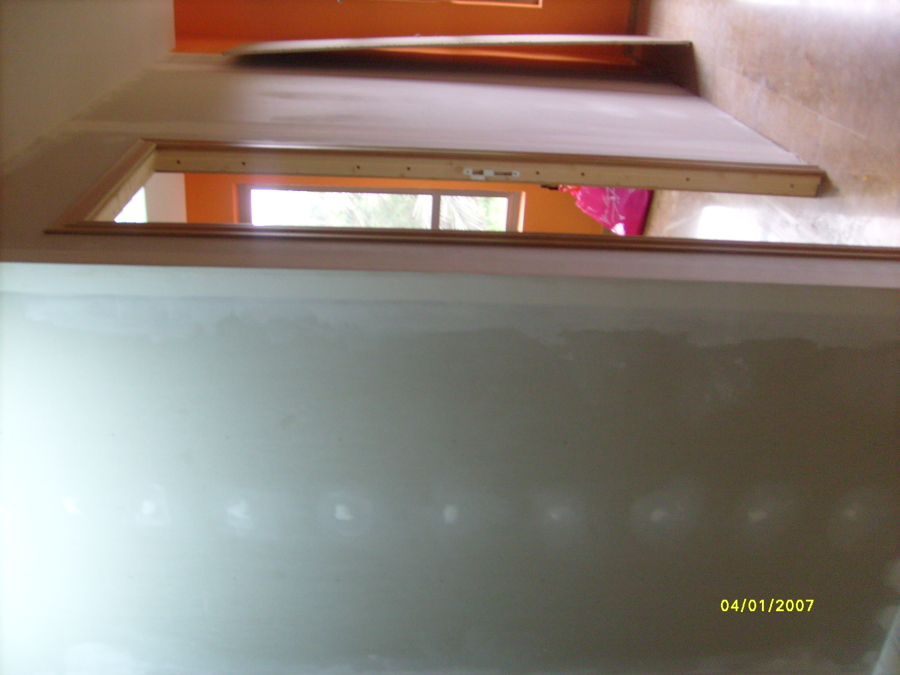 tabiques de placa de yeso Pladur para dividir oficinas. 