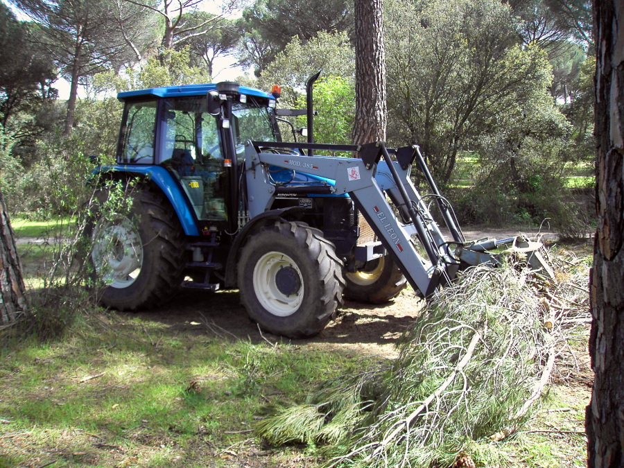 SACA DE RESTOS DE PODA CON MAQUINARIA PROPIA