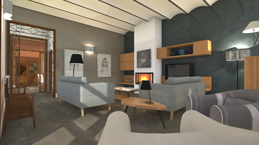 Reforma virtual casa de pueblo en Premià de Mar