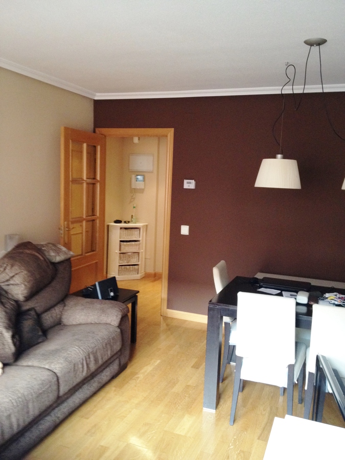 Salón color chocolate