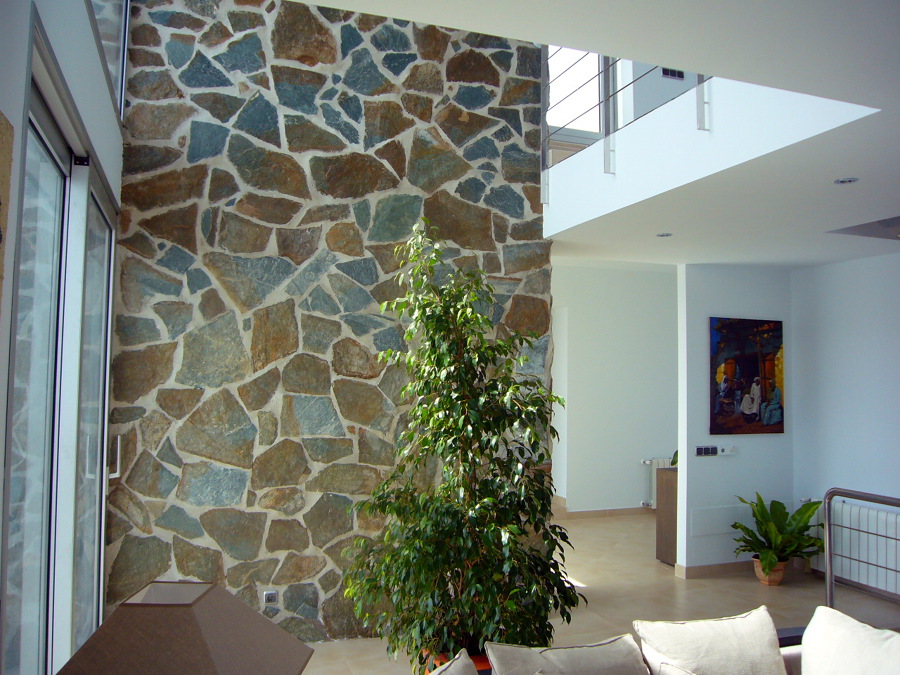 Salón comedor a doble altura