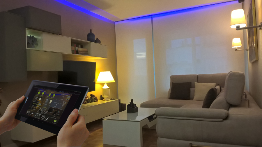 Salón de un piso reformado en el centro de Zaragoza